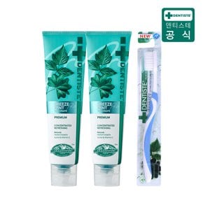 리뉴얼 브리즈민트 프로 180g 2개 + 이중모 칫솔 1개