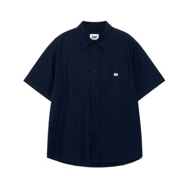 LEE 로코 포켓 린넨 반팔 셔츠 네이비 LE2502SS05NA