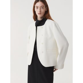 ES TWEED JACKET (IVORY)