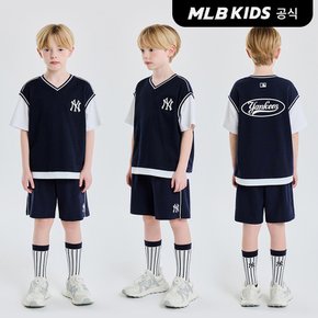(공식) 25SS 바시티 베스트 반팔 세트 NY (Navy) 7AS1V0353-50NYS