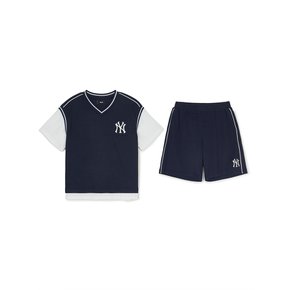 (공식) 25SS 바시티 베스트 반팔 세트 NY (Navy) 7AS1V0353-50NYS