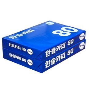 한솔 A4 복사용지(A4용지) 80g 1000매(500매 2권)