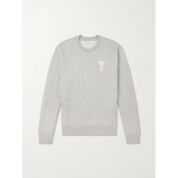 로고 자수 코튼 블렌드 저지 스웨터 46376663162992558