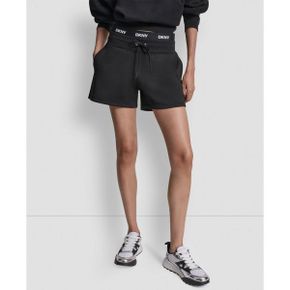 스포츠 우먼 하이 라이즈 로고 엘라스틱 Waistband 숏츠 - 블랙 27112647 1393823