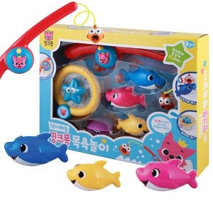 원더키드 낚시하는 핑크퐁 목욕놀이 /욕조장난감 물속장난감 낚시놀이