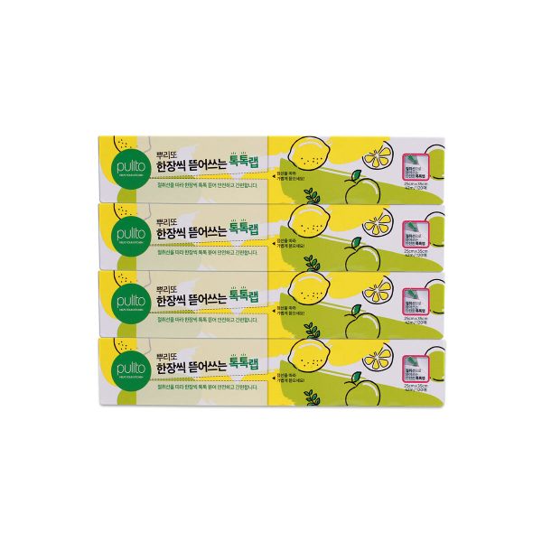 뿌리또 뜯어쓰는 랩 25cm40m(120장) 4개