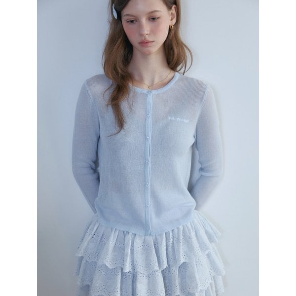 Round Neck Knit Cardigan_4color