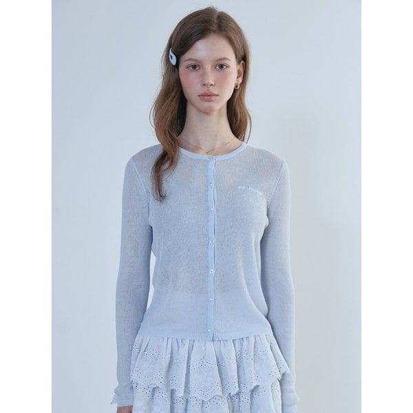 Round Neck Knit Cardigan_4color