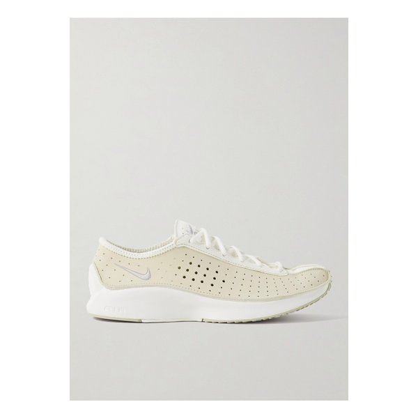 에어 슈퍼플라이 퍼포레이티드 가죽 스웨이드 스니커즈 옐로 1647597358690557