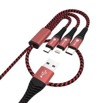 오너클랜 아남 USB to 3in1 충전케이블 2M 급속충전 멀티충전선