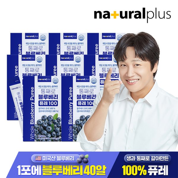통째로 블루베리 퓨레 100 15포 8박스 / 미국산 안토시아닌 스틱 즙 주스