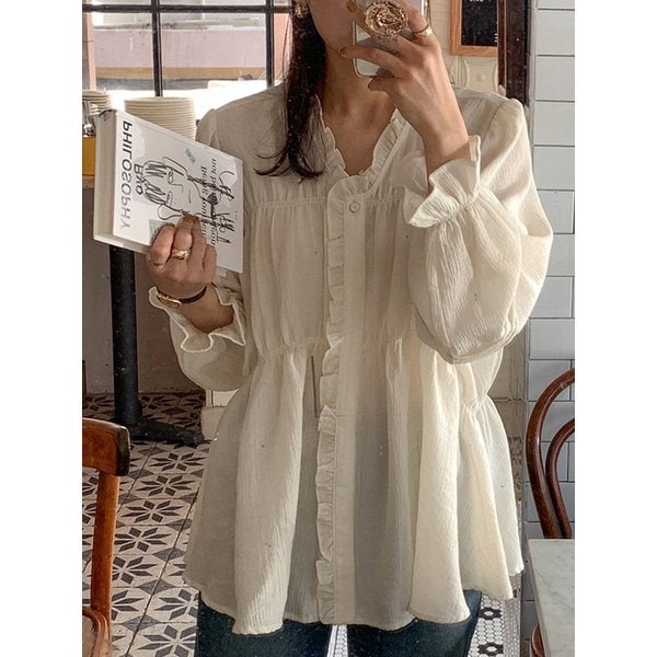 시아 울텐셀 엘리자벳 블라우스_CREAM