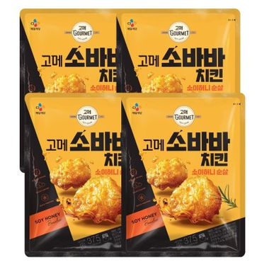 NS홈쇼핑 고메 소바바치킨 소이허니 순살 375gX4봉[33511161].