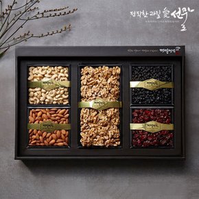 견과 선물세트 4호[호두250g+볶음아몬드160g+캐슈넛150g+건블루베리150g+건크랜베리150g]