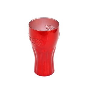 코카콜라 글라스컨투어컵(미러레드) 370ml