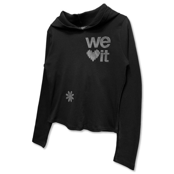 We love It Hoodie Long Sleeve_Black