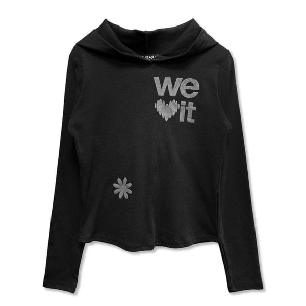 We love It Hoodie Long Sleeve_Black