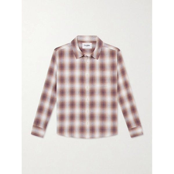 코리더 드리프트우드 체크 코튼 셔츠 46376663163008643