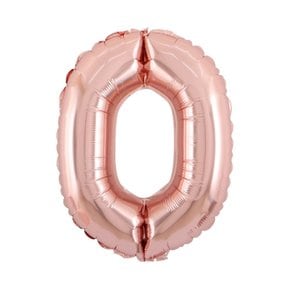 35cm 알파벳 호일 풍선 로즈골드 O 생일이벤트 문자풍선 16인치