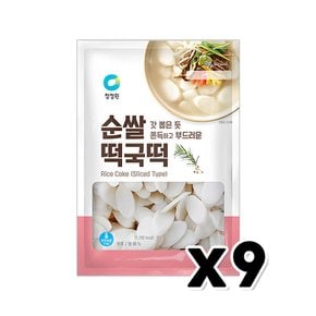 청정원 순쌀떡국떡 간편조리 요리용떡 400g x 9개