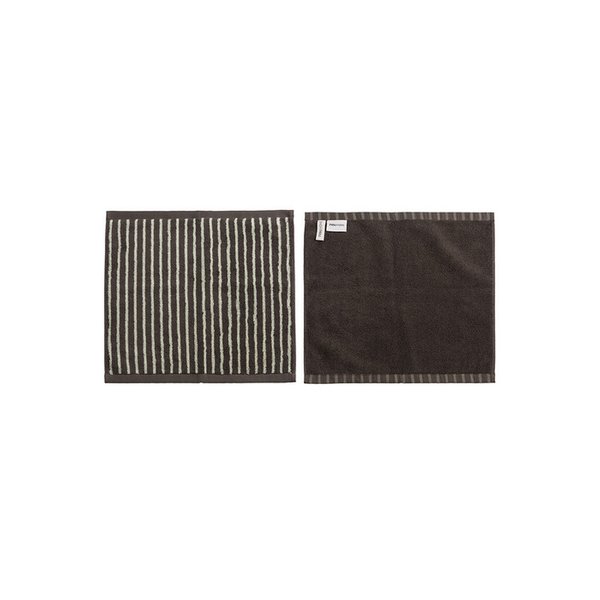 오키드 스트라이프 핸드타월 Brown
