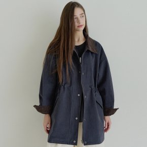 Corduroy Collar Safari Jumper - NAVY
