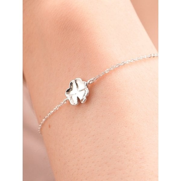 925silver Dew lotus Bracelet 연잎 팔찌