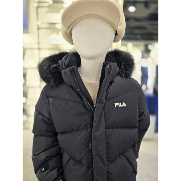 [파주점] 키즈 유니 퍼 미들 다운 (FK2DJG4302X-BLK)