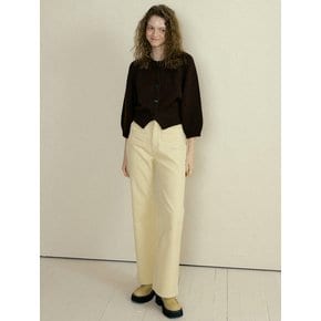 [wool] 165 cloud knit cardigan (brown)