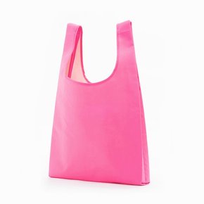 포켓 접이식 시장가방 네온핑크  /휴대용 장바구니