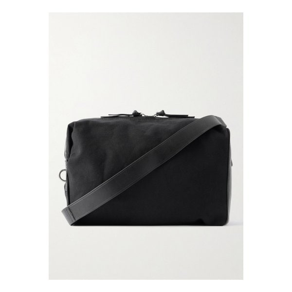 가죽 트리밍 코튼 캔버스 메신저 백 46376663162930504