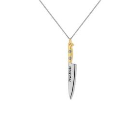 트루락스 목걸이/팬던트 2 Tone Silver and Gold Mini Knife Pendant