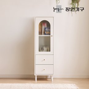 쿠르바 모루유리 400 2단서랍 그릇 주방 수납장 높은형