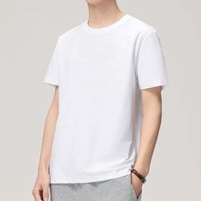 데일리 남녀공용 코튼 무지 반팔 티셔츠