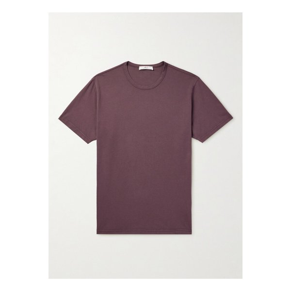 가먼트 다이 코튼 저지 티셔츠 퍼플 1647597324602591