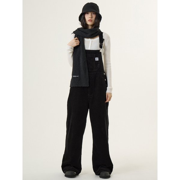 코듀로이 오버롤 블랙_Corduroy Overall Black