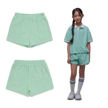 내셔널지오그래픽키즈 [여아 핫썸머 코디 추천]  테리 반바지 K242GHP030 MINT