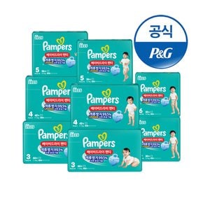 베이비드라이 팬티형 기저귀 3~6단계 8팩 (2박스) + 물티슈 2팩증정