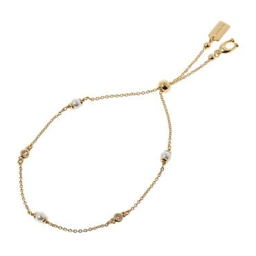 코치 클래식 펄 슬라이더 브레이슬릿 C9238 GOLD