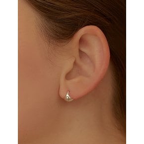 [연말 스페셜 6mm+10mm 진주귀걸이 증정][925 silver] Drop curve fit earring