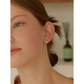 [연말 스페셜 6mm+10mm 진주귀걸이 증정][925 silver] Drop curve fit earring