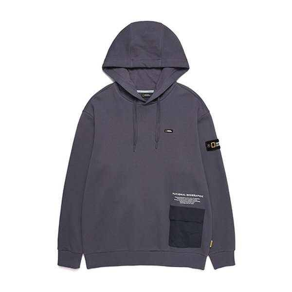 [부산점] 세이오버핏 우븐 포켓 배색 컨셉 HOODY N213UHD030