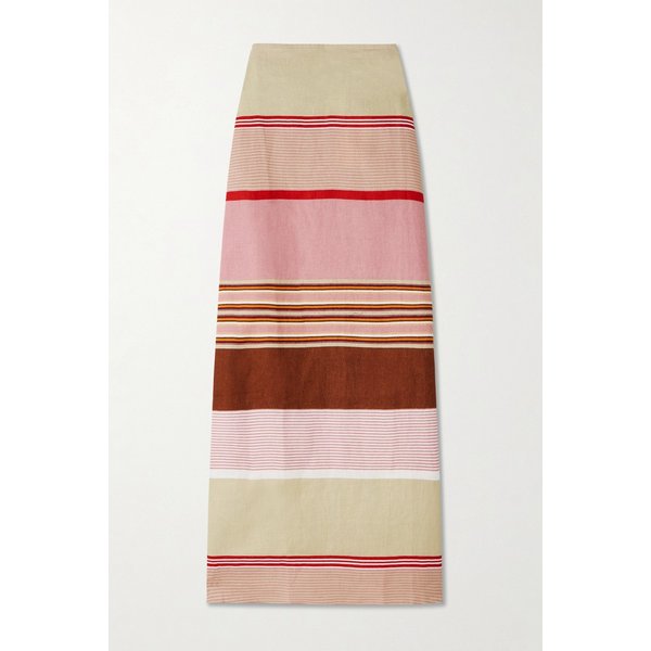 페이스풀 마티나 스트라이프 리넨 맥시 스커트 46376663162989131