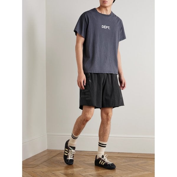 프린트 코튼 저지 스트레이트 레그 쇼츠 46376663162903248