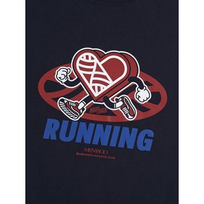 New Big Hearttrack Graphic T Shirt_Navy