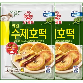 오뚜기 [G]오뚜기 오쉐프 리얼 수제호떡 (1kg) x 2봉