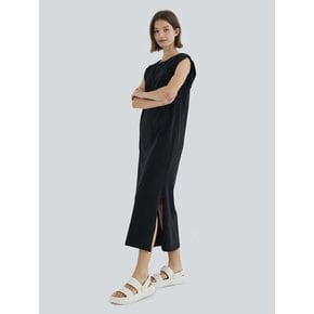 SLEEVELESS LONG DRESS (BLACK)