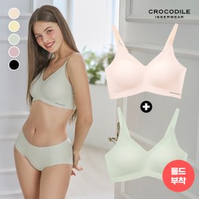 [크로커다일]라이크라 쉘론 몰드부착 스트랩 감탄브라 2종 택1