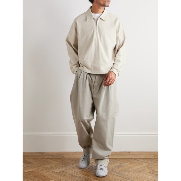 다리우스 코튼저지 하프 집업 폴로 티셔츠 46376663162994920