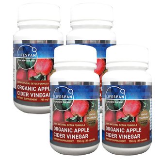 라이프스팬 애플사이다비니거 사과식초 180캡슐 4개
